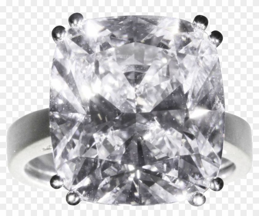 Cushion Cut Diamond Ring - Engagement Ring Clipart #832532
