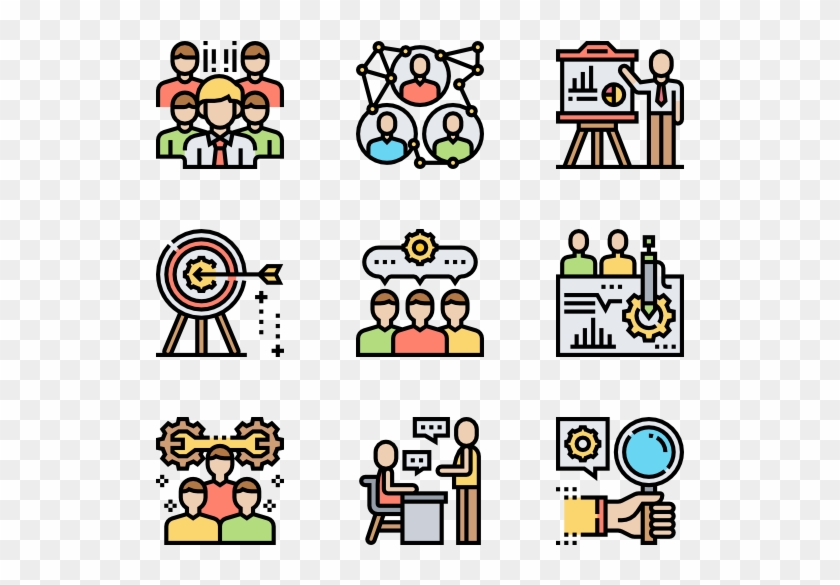Teamwork - Human Icon Color Png Clipart #832574