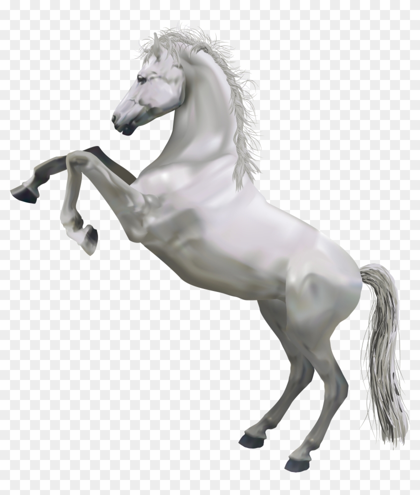 Transparent White Horse - White Horse Transparent Background Clipart