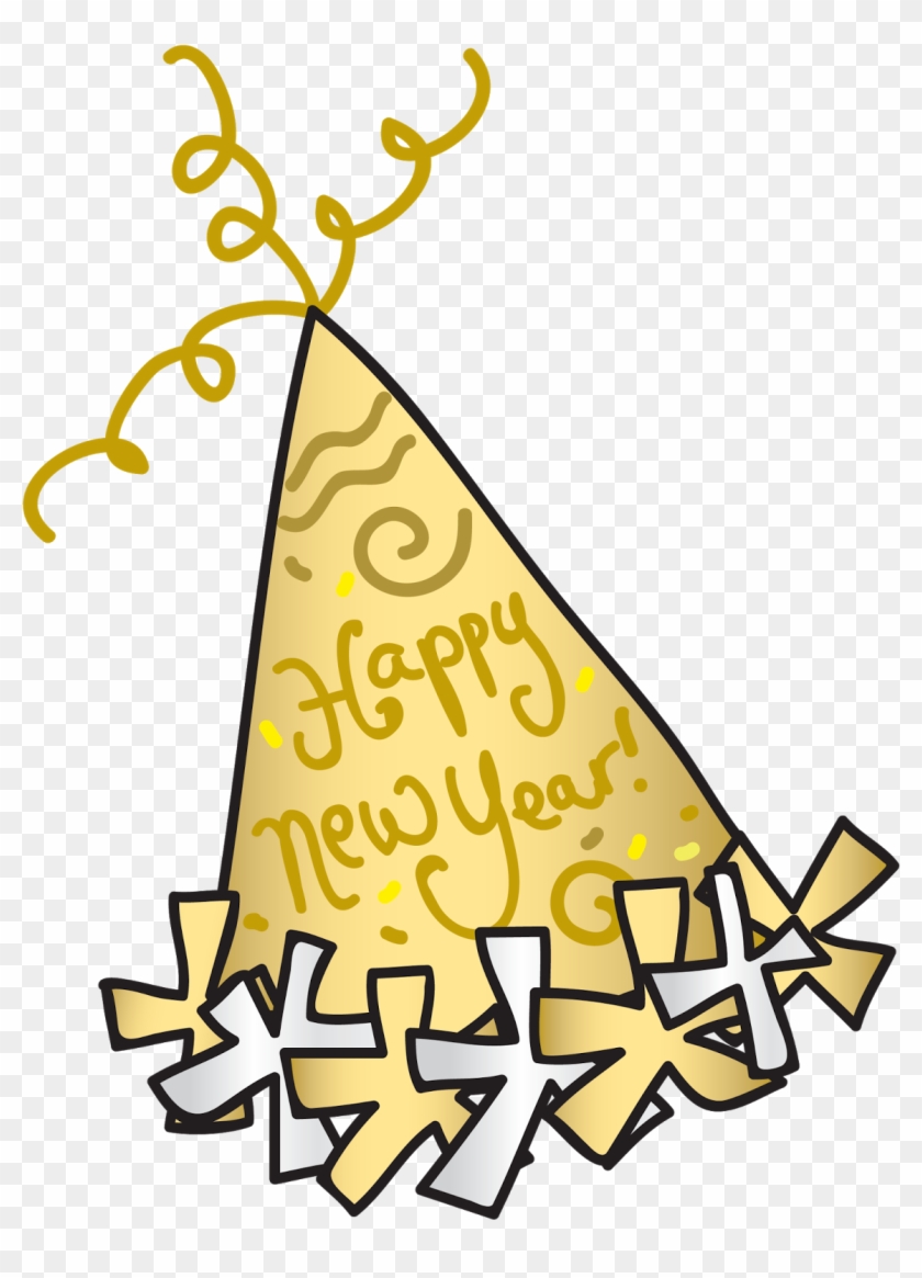 Hat Clipart New Years Eve - Small New Year Clip Art - Png Download