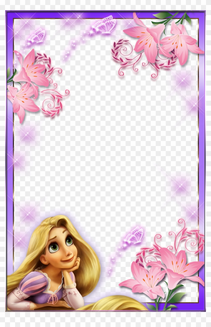 Rapunzel Frame Wallpaper For Android - Disney Frames Rapunzel Png Clipart #833021