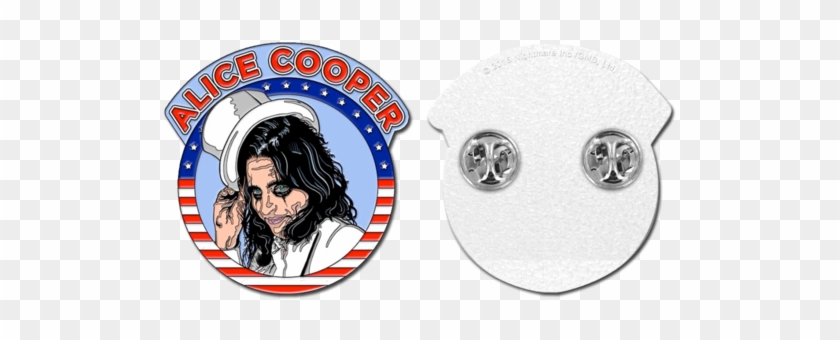 Top Hat Usa Collectible Enamel Pin - Alice Cooper Enamel Pin Clipart #833184