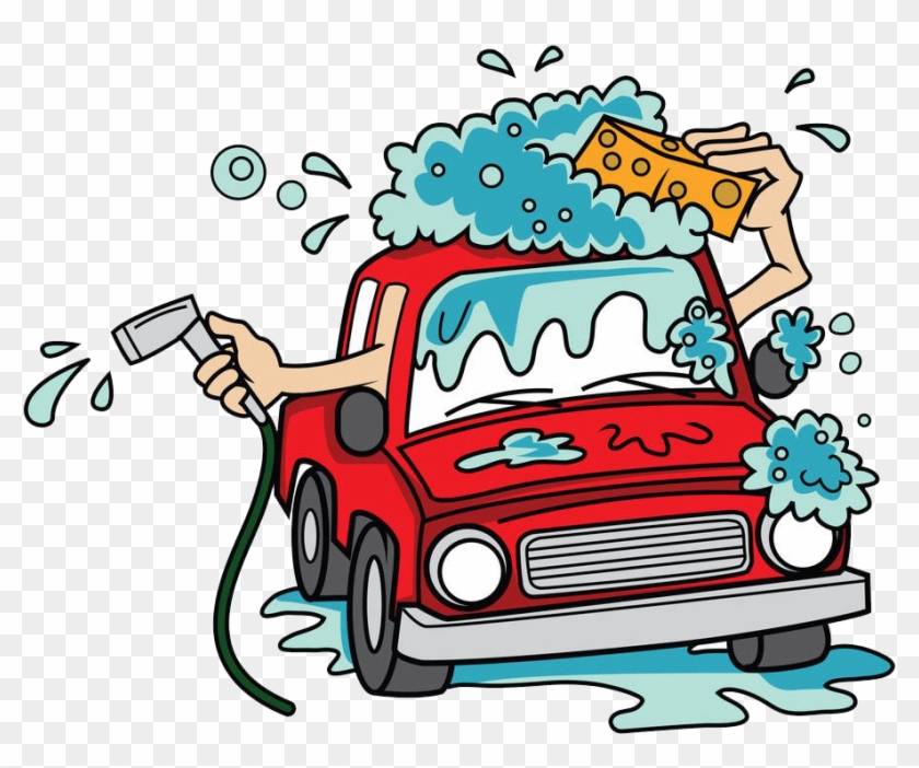 Car Wash Cartoon Clip Art - Cartoon Car Wash - Png Download