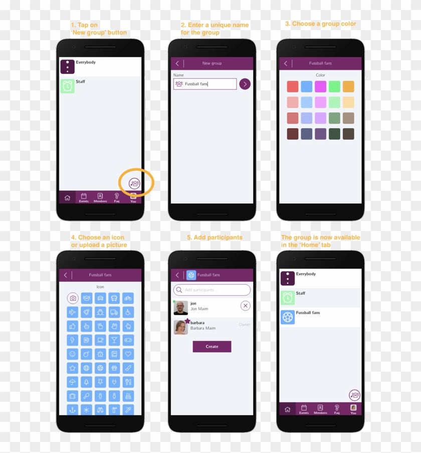 Create A Group - Iphone Clipart