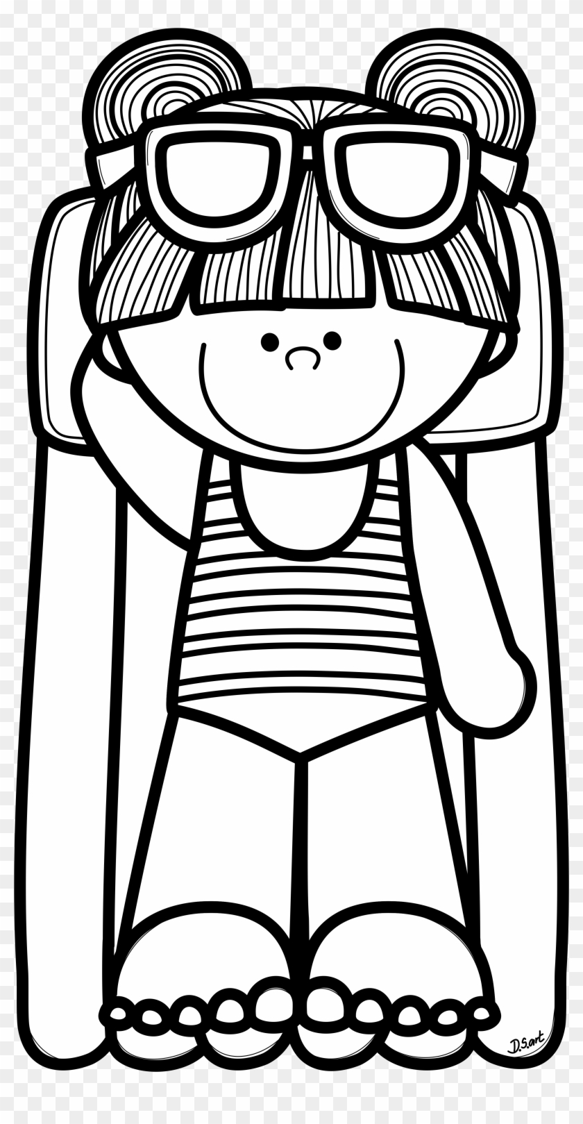 Png Black And White Crealo Tu Imprimibles Pinterest - Summer Clipart For Coloring Transparent Png
