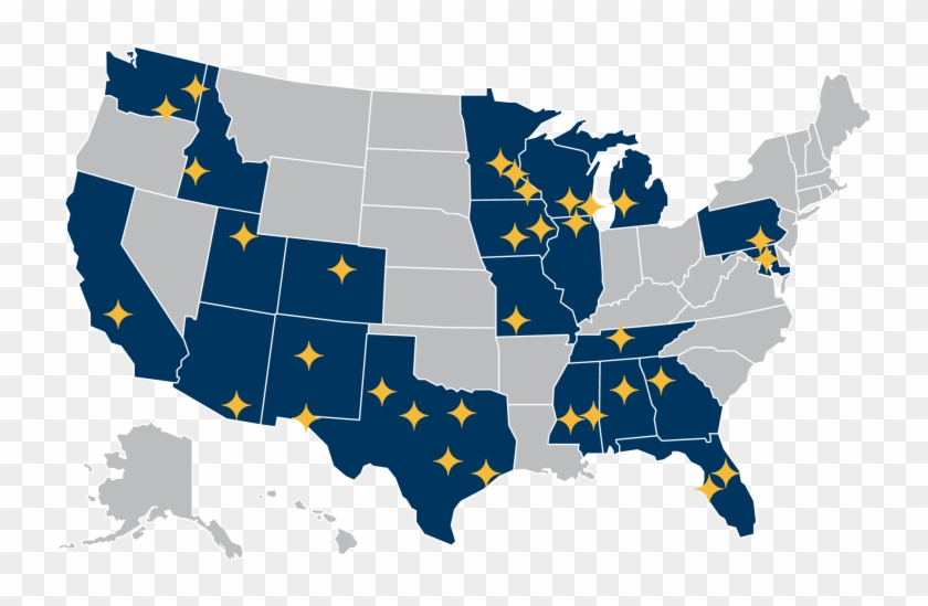 We're A Team Of Exceptional People Intent On Inspiring - 2016 Democratic Primary Map Clipart