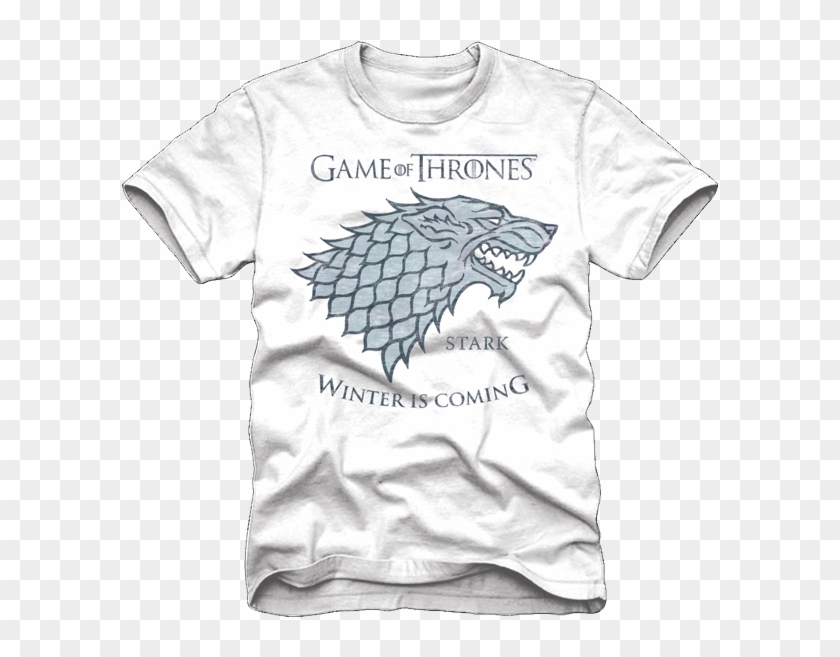 House Stark White Game Of Thrones T Shirt - White Walker Dire Wolf Formation Clipart #834334