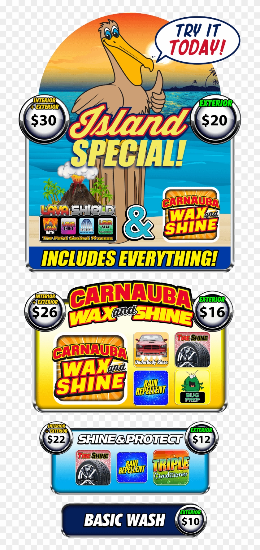 Welcome To Island Car Wash - Cartoon Clipart #834498