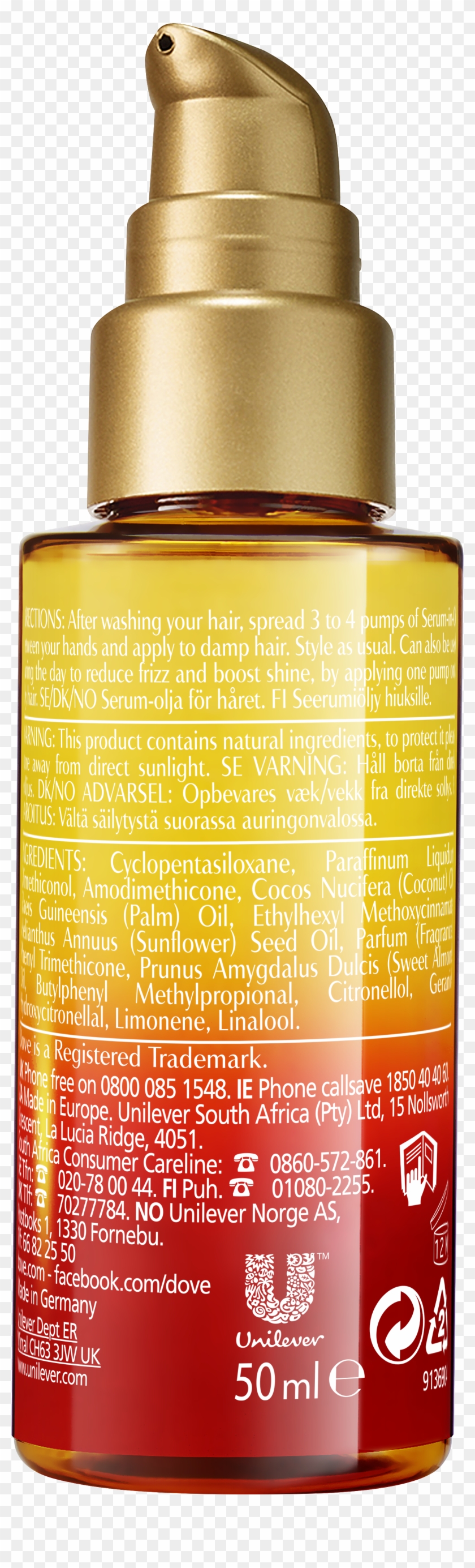 Hair Serum Front And Back Clipart