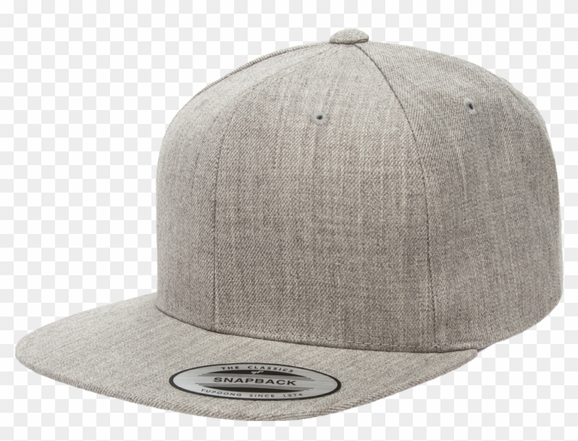 The Hat Pros Snapbacks Flexfit Pro Style Snapback Hats - Flexfit 110 Snapback Heather Grey Clipart