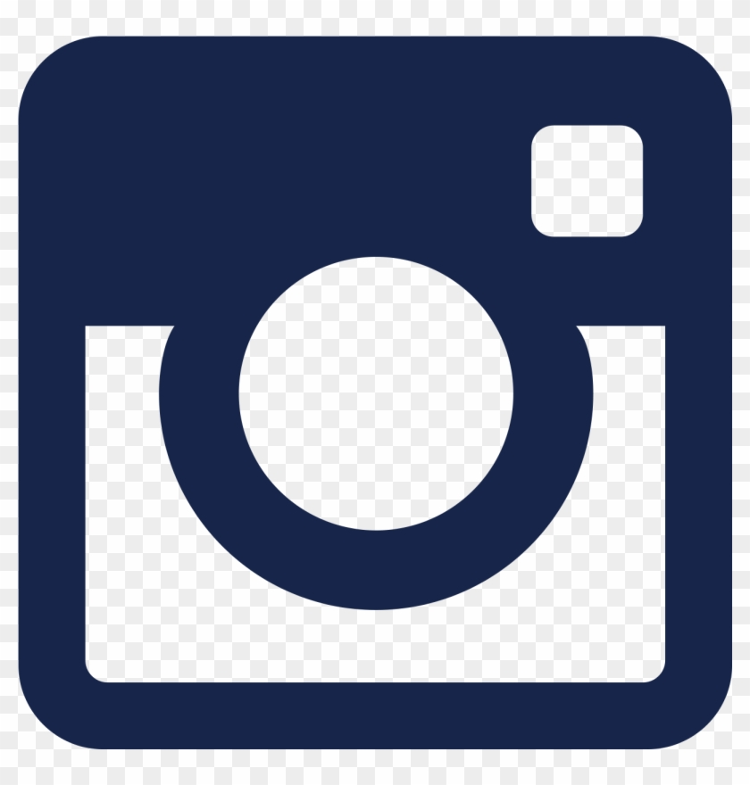 Cones Do Computador Logotipo Aquarela Png - Navy Blue Instagram Icon Clipart #835095