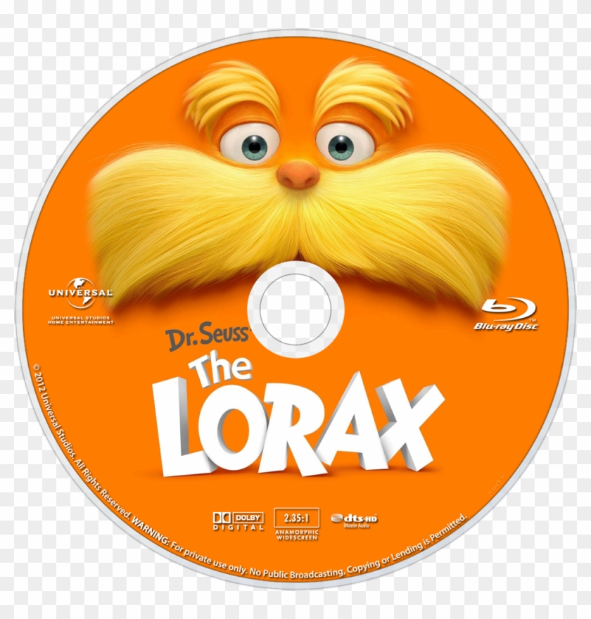 Seuss' The Lorax Bluray Disc Image - Lorax Blu Ray Disc Clipart