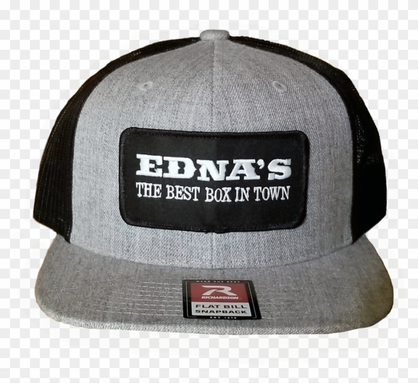 Edna's Flat Bill Baseball Hat With Patch - Flat Bill Hat Patch Clipart