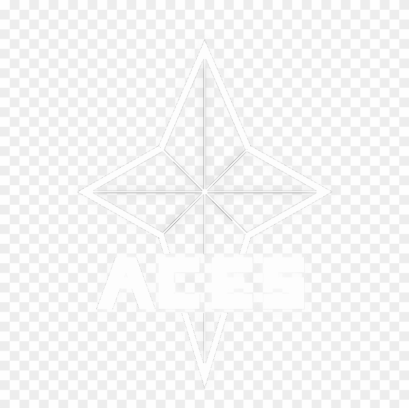 Aces Logo Sans Name White Full Glow - Aces Logo Design Clipart #835644