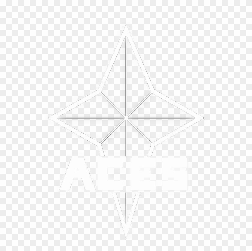 Aces Logo Sans Name White Full Glow - Aces Logo Design Clipart