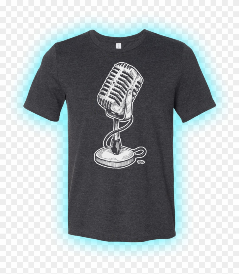 Microphone Bella Shirt Preview - Shirt Clipart