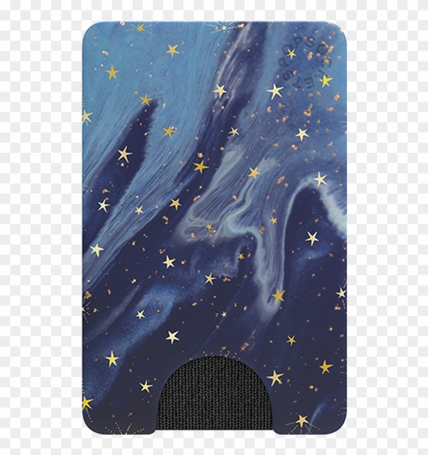 Popwallet Blue Starry Skies, Popsockets - Pop Wallet Popsocket Clipart #835914