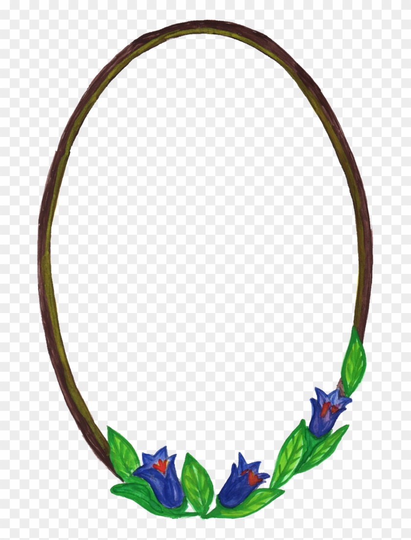 Png File Size - Transparent Oval Photo Frame Clipart