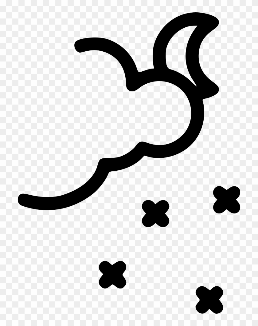 Night Sky Moon Comments Clipart #835970