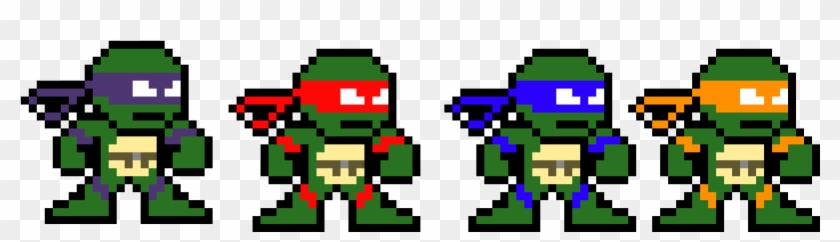 Tmnt - Mega Man 8 Bit Art Clipart