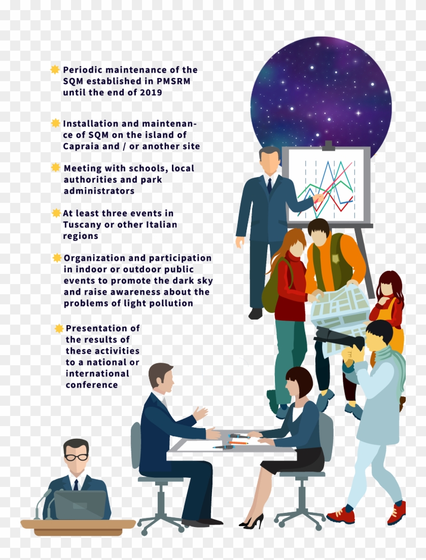 Promotion Of The Night Sky In Tuscany's Natural Parks - Meeting Clipart