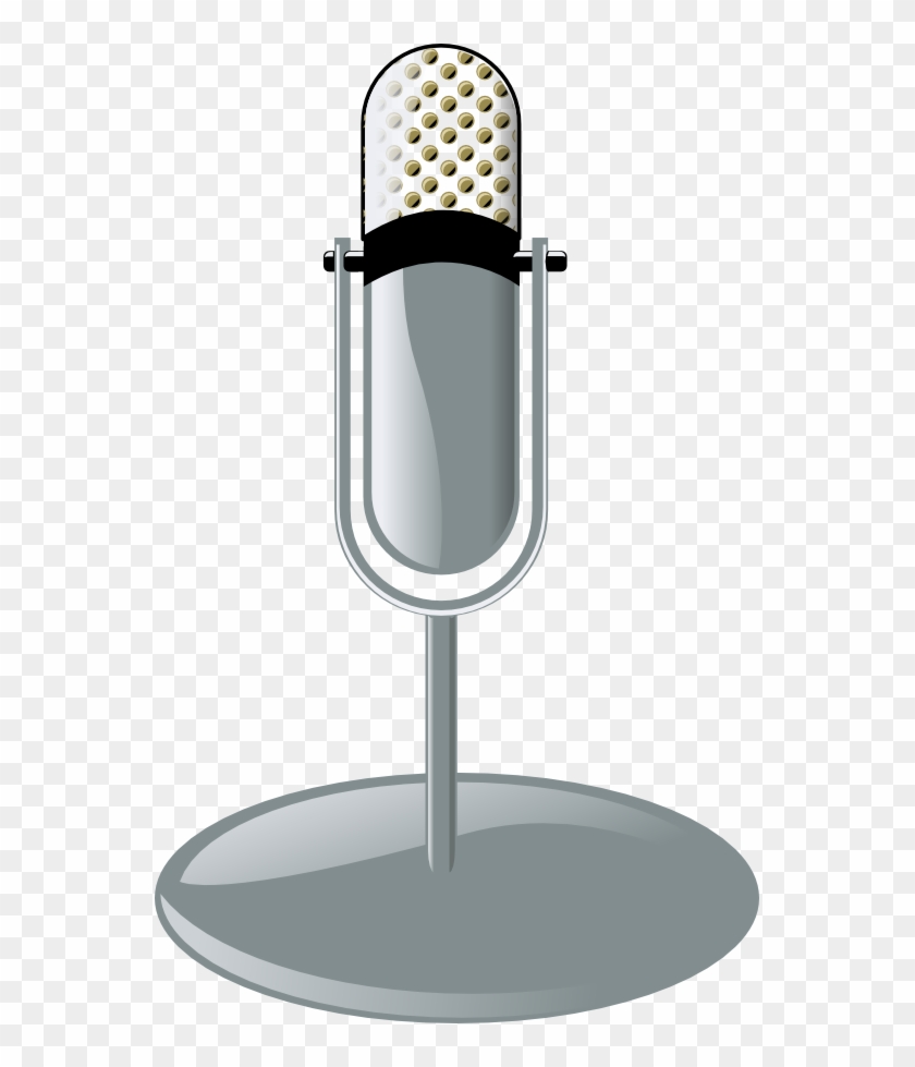 Old Microphone Cleanup Style Black White Line Art Musical - Microphone Clip Art - Png Download
