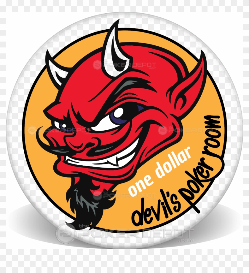 Devil's Poker Room Custom Ceramic Poker Chips - Cartoon Clipart #836616