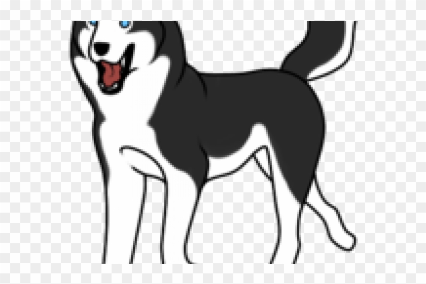 Jpg Stock Cliparts Puppy X Carwad Net - Husky Cute Black And White Clipart - Png Download
