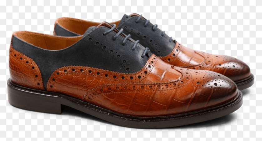 Matthew 6 Crust Croco Tan Kudu Wax Night Sky Oxford - Suede Clipart