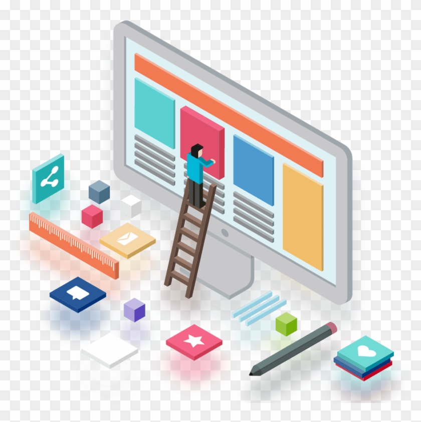 Have A Design For Your Company's Website Meet The Web - Web Design Clipart