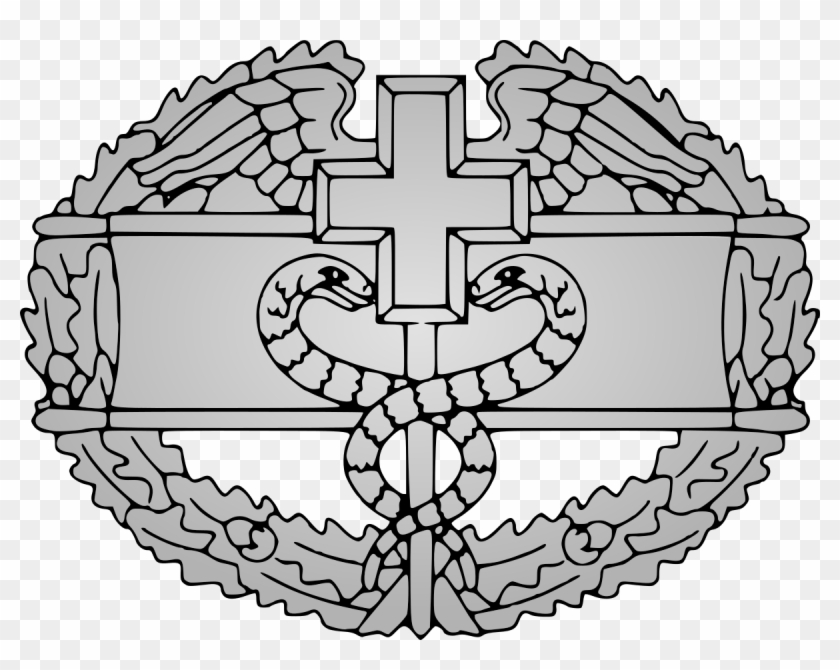 Combat Medical Badge - Combat Medic Badge Clip Art - Png Download