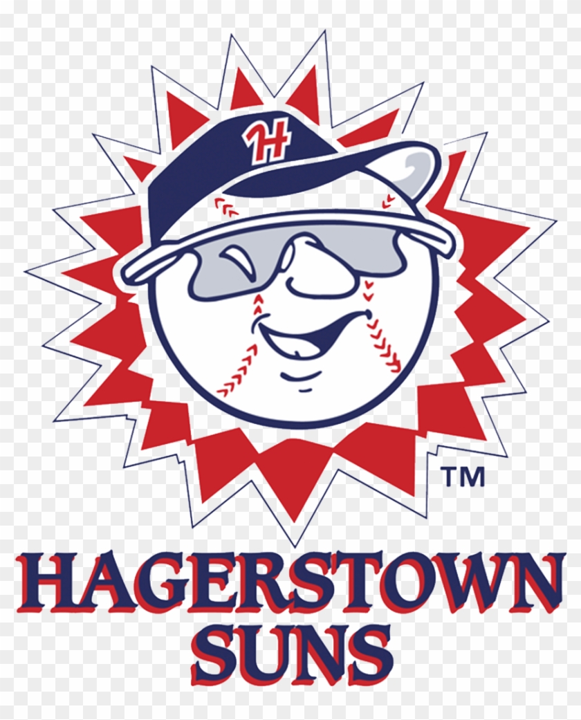 While The Logos Of The Hagerstown Suns And Their Parent - Hagerstown Suns Clipart #837652