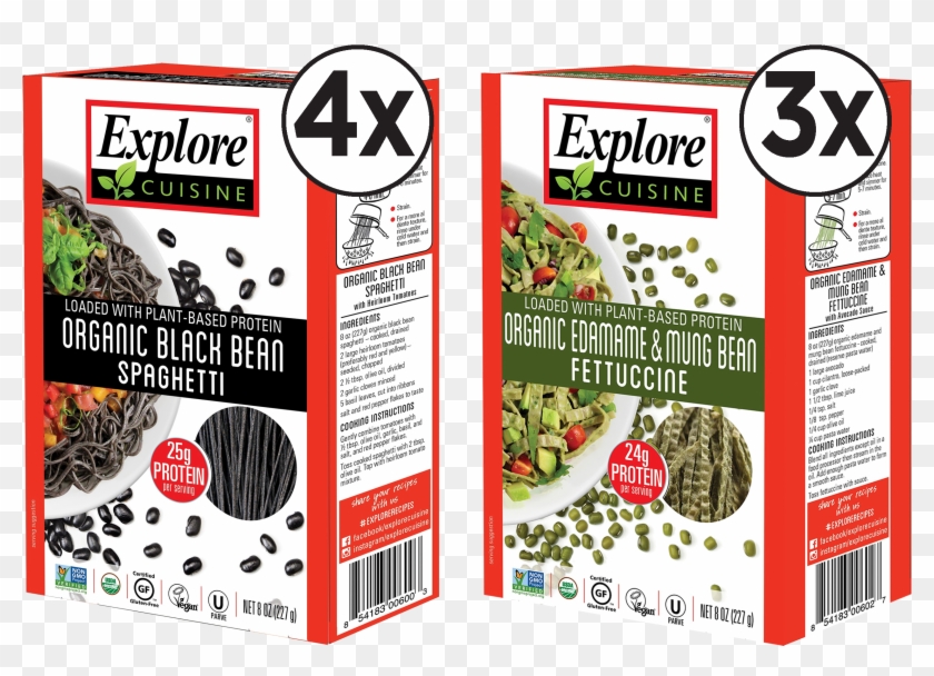 Best Seller Bonus Pack - Explore Cuisine Organic Edamame & Mung Bean Fettuccine Clipart #837731