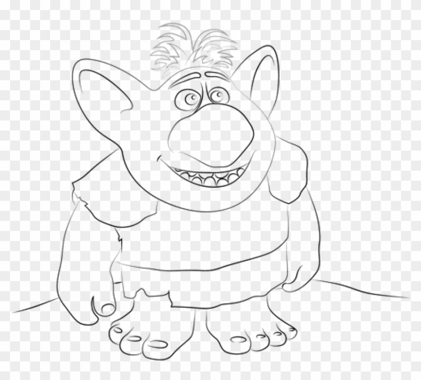 Free Png Download Frozen Troll Coloring Pages Png Images - Cartoon Clipart #838160