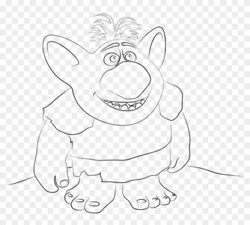 Free Png Download Frozen Troll Coloring Pages Png Images - Cartoon Clipart