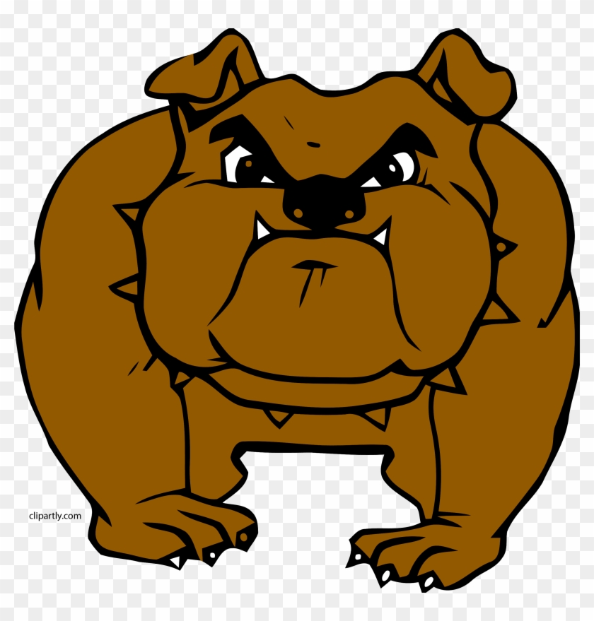 Dog Clipart Bulldog Png - Big Scary Dog Cartoon Transparent Png