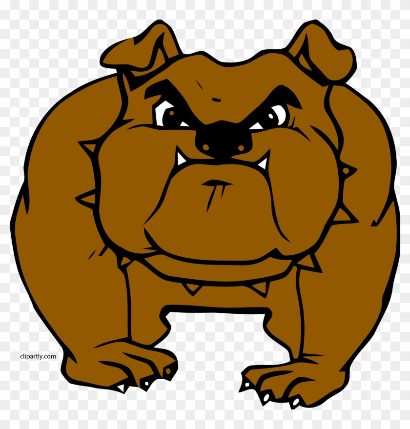 Dog Clipart Bulldog Png - Big Scary Dog Cartoon Transparent Png #838717