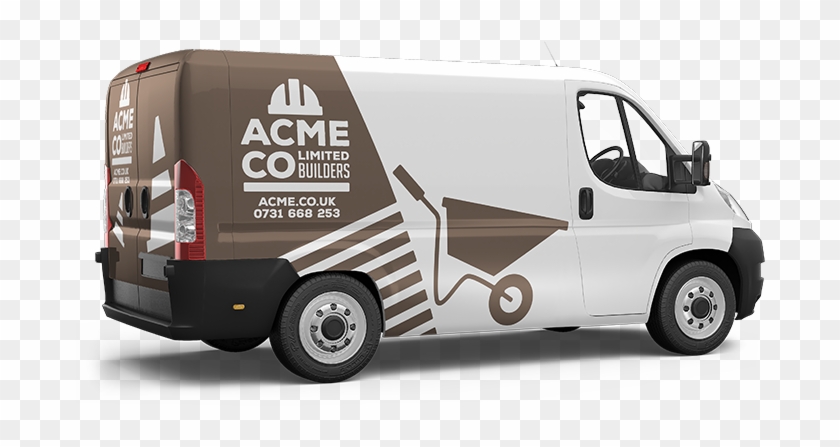 Builders Branded Van - Branded Vehicle Png Clipart #838768