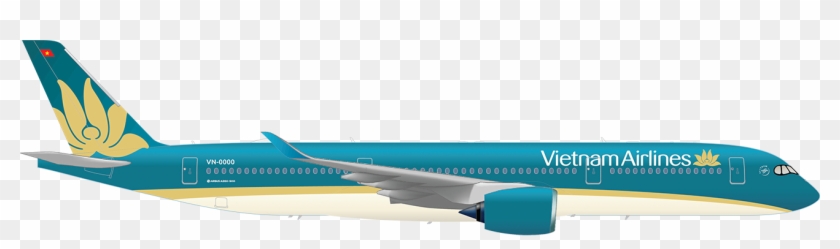 Airbus A350 - Vietnam Airlines A350 Premium Economy Clipart #839218