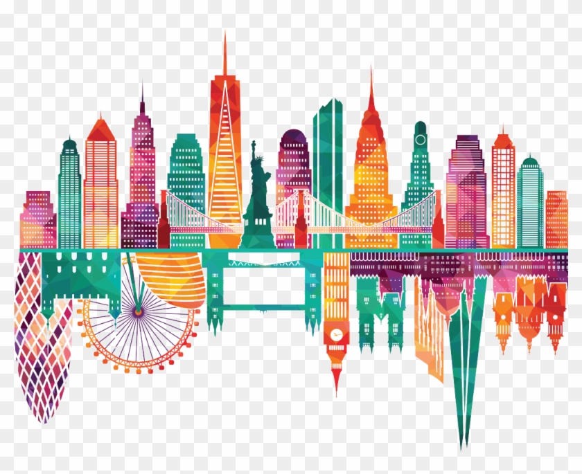 New York Vs London - New York Vector Clipart #839290