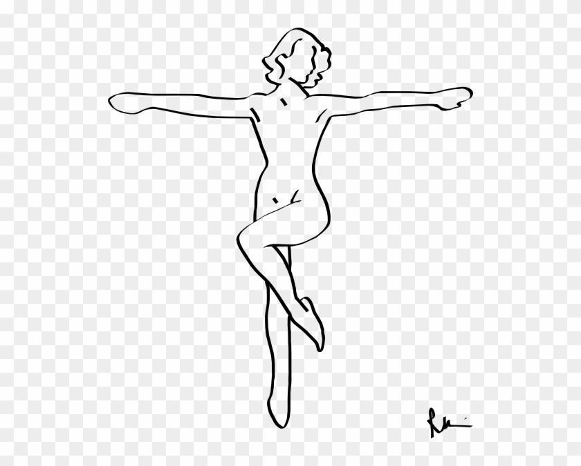 Ballet Dancer Svg Clip Arts 528 X 595 Px - Png Download #839450