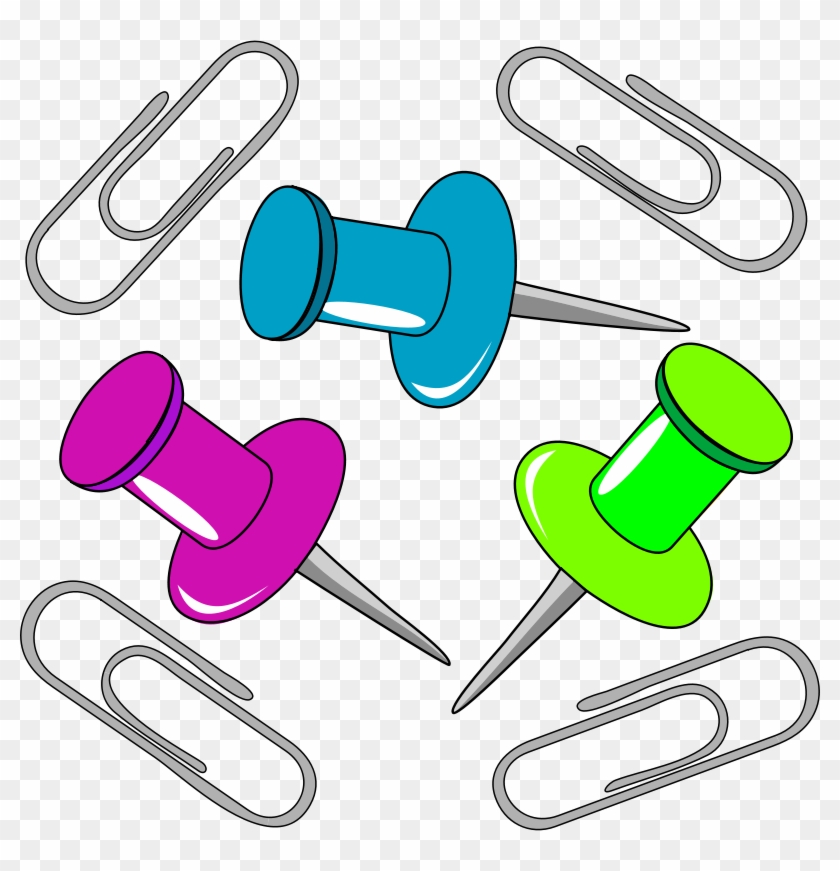 Paperclip / Note Avec Trombonne Free Architetto Puntine - Office Supplies Clip Art - Png Download #839485