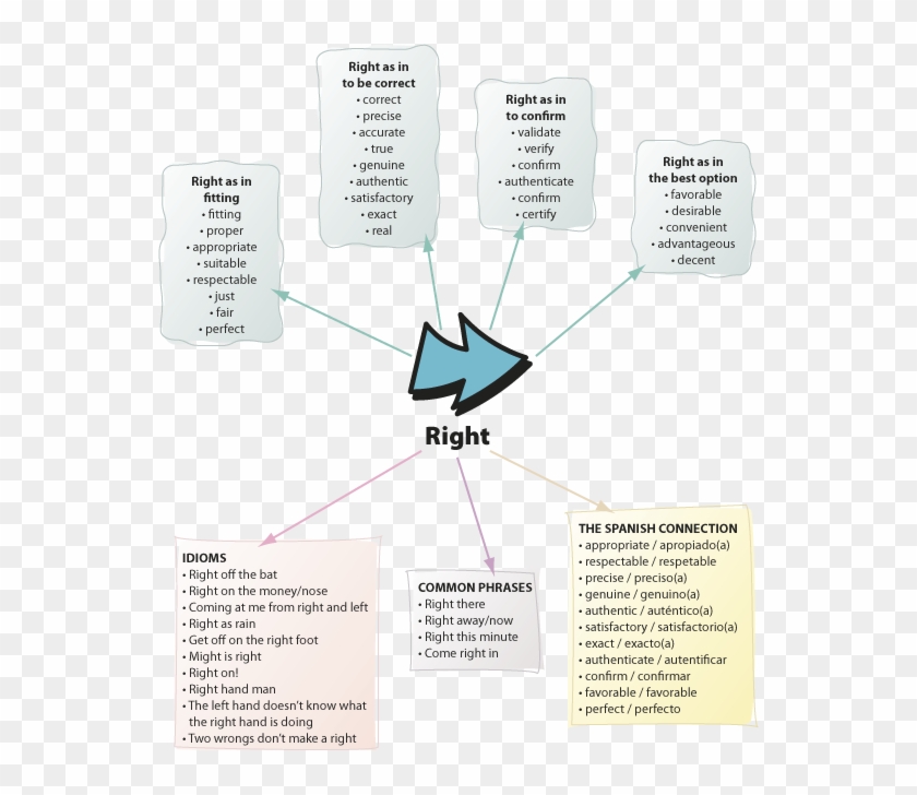 E4 Right Word Web - Paper Clipart