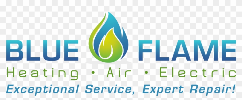 Blue Flame Heating, Air & Electric - Graphic Design Clipart