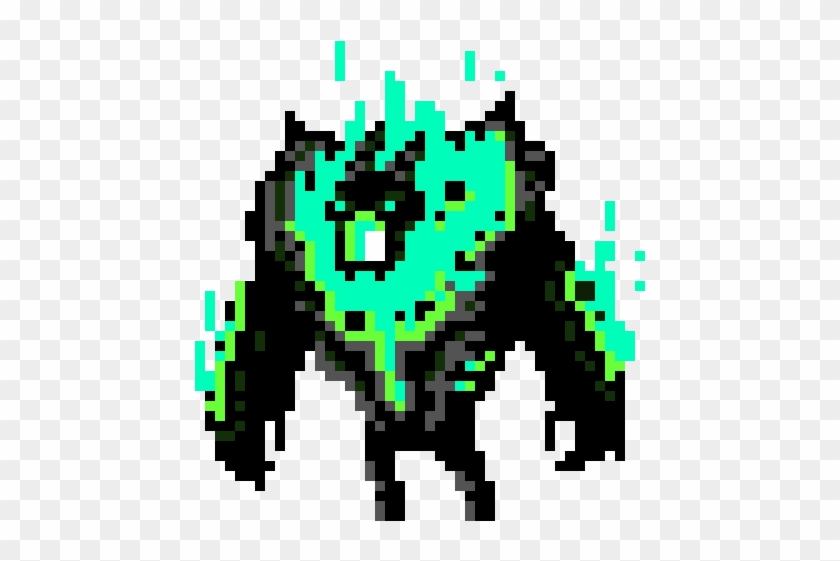 Blue Flame Boss - Pixel Art Enemy Png Clipart #840679