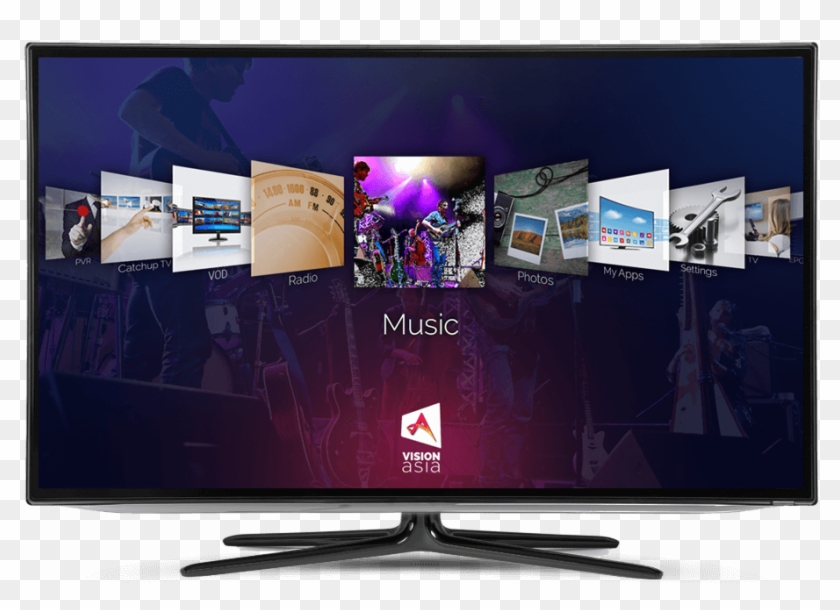 Surfing A Big Screen - Led-backlit Lcd Display Clipart