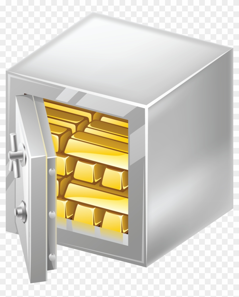 Money In Safe Clipart - Png Download