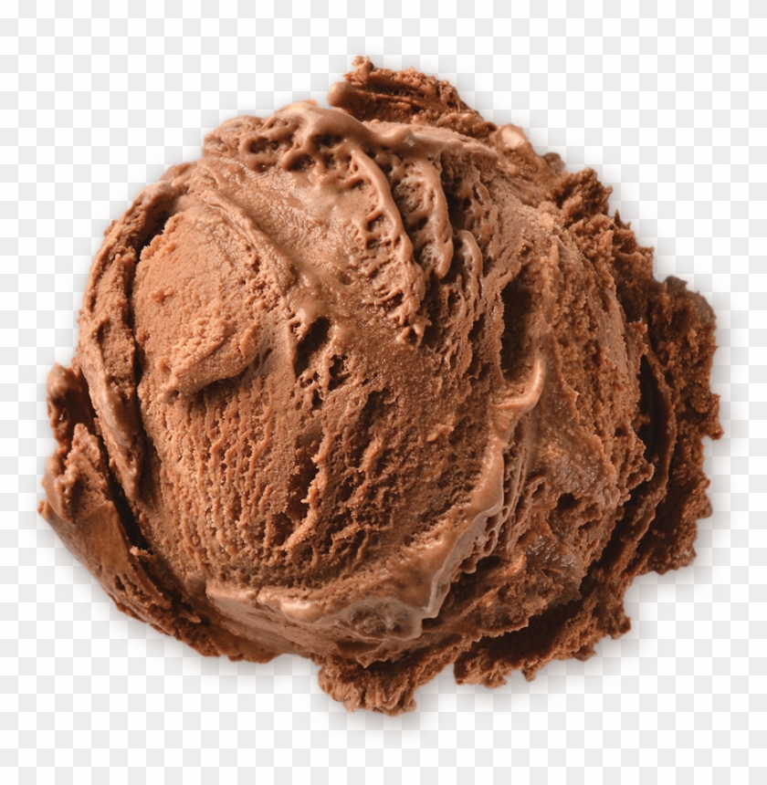 Homemade Brand Chocolate Ice Cream Scoop - Chocolate Ice Cream Scoop Png Clipart