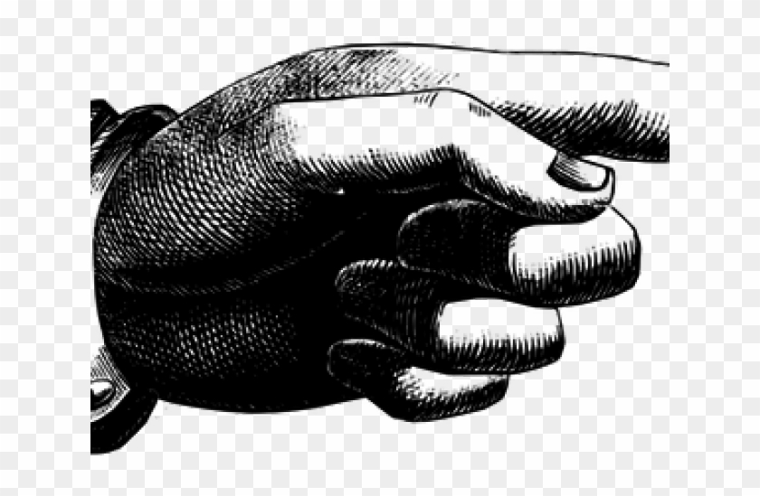 Vintage Pointing Hand Clipart