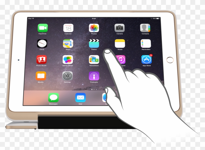 Illustrated Hand Pointing Gold - Clamcase Pro Ipad Mini Clipart #841573